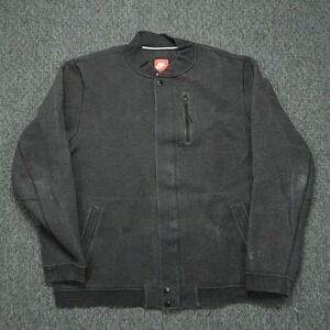 Nike Jacket Mens XXL Gray Tech Varsity 3MM Full Zip Pockets 2XL *